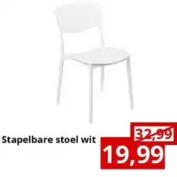 NH Market Stapelbare stoel wit aanbieding