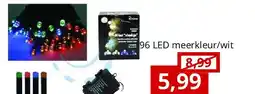 NH Market LED LICHTKETTING P/BATTERIJ 96 LED meerkleur/wit aanbieding