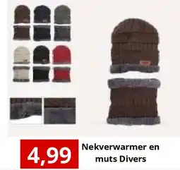NH Market Nekverwarmer en muts Divers aanbieding