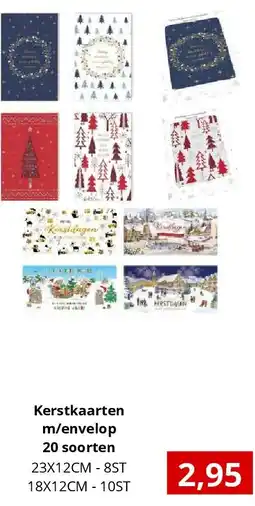 NH Market Kerstkaarten m/envelop 20 soorten aanbieding