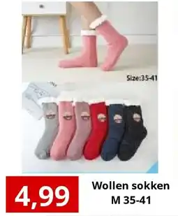 NH Market Wollen sokken M 35-41 aanbieding