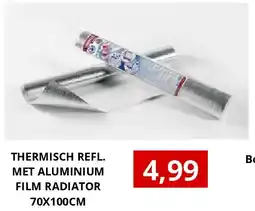 NH Market THERMISCH REFL. MET ALUMINIUM FILM RADIATOR 70X100CM aanbieding