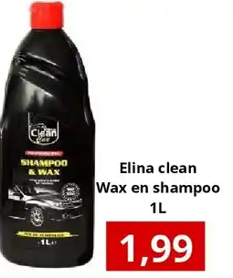 NH Market Elina clean Wax en shampoo 1L aanbieding