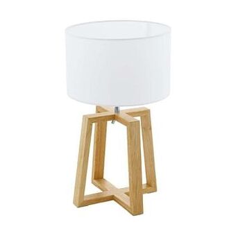 Leen Bakker EGLO tafellamp Chietino - hout/wit - Leen Bakker aanbieding