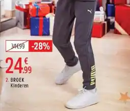 Intersport Puma broek kinderen aanbieding