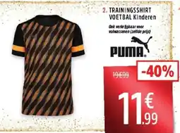 Intersport Puma trainingsshirt voetbal kinderen aanbieding