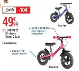 Intersport Loopfiets kinderen aanbieding