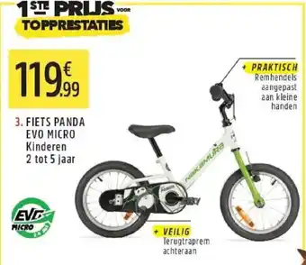 Intersport Fiets panda evo micro kinderen aanbieding