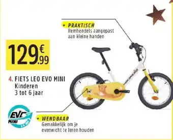 Intersport Fiets leo evo mini kinderen aanbieding