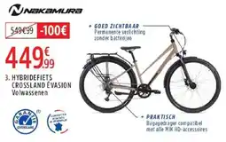 Intersport Hybridefiets crossland évasion volwassenen aanbieding