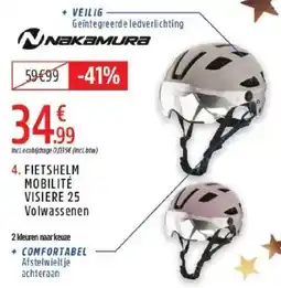 Intersport Fietshelm mobilité visiere 25 volwassenen aanbieding