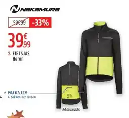 Intersport Nakamura fietsjas heren aanbieding