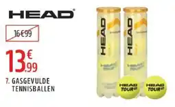 Intersport Head gasgevulde tennisballen aanbieding