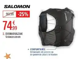 Intersport Salomon drinkrugzak volwassenen aanbieding