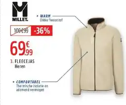 Intersport Millet Fleecejas Heren aanbieding