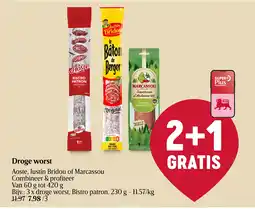 Delhaize Droge worst aanbieding