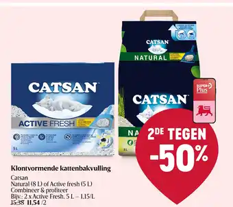 Delhaize Klontvormende kattenbakvulling aanbieding