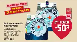 Delhaize Bruisend natuurlijk mineraalwater aanbieding