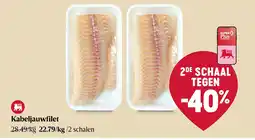 Delhaize Kabeljauwfilet aanbieding