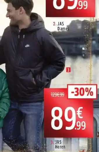 Intersport Nike Jas Heren aanbieding