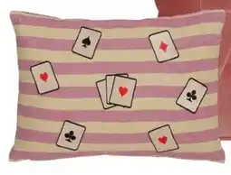 Karwei Kussen Strepen Lila aanbieding