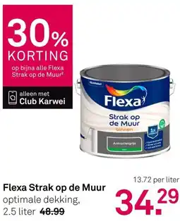 Karwei Flexa Strak op de Muur aanbieding