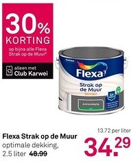 Karwei Flexa Strak op de Muur aanbieding