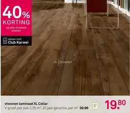 Karwei vtwonen laminaat XL Collar aanbieding