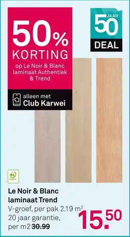 Karwei Le Noir & Blanc Laminaat Trend aanbieding