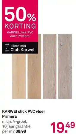 Karwei Karwei click PVC vloer Primera aanbieding