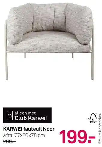 Karwei Karwei Fauteuil Noor aanbieding