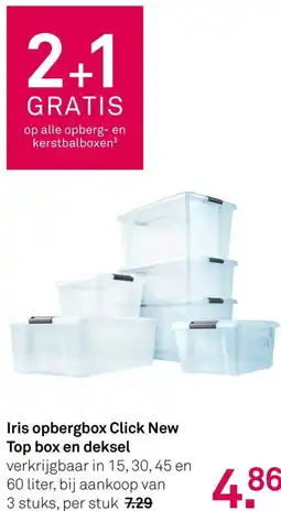 Karwei Iris Opbergbox Click New Top Box en Deksel aanbieding