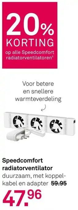 Karwei Speedcomfort Radiatorventilator aanbieding