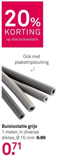 Karwei Buisisolatie Grijs aanbieding