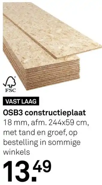 Karwei OSB3 Constructieplaat aanbieding
