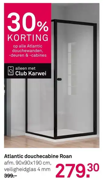 Karwei Atlantic Douchecabine Roan aanbieding
