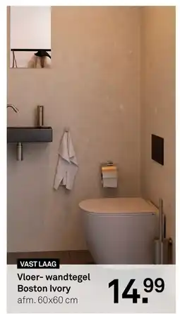 Karwei Vloer wandtegel Boston Ivory aanbieding