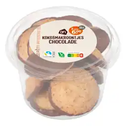 Albert Heijn AH Kokosmakroontjes pure chocolade aanbieding