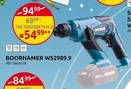 Brico Boorhamer WS2989.9 aanbieding