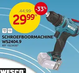 Brico Schroefboormachine WS2404.9 aanbieding