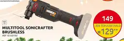 Brico Worx Multitool Sonicrafter Brushless aanbieding