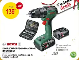 Brico Bosch Klopschroefboormachine Brushless aanbieding