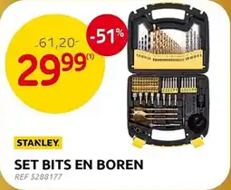 Brico Stanley Set Bits en Boren aanbieding
