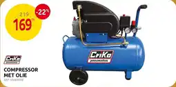 Brico Criko compressor met olie aanbieding