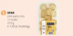 Spar SPAR mini party mix 11 stuks aanbieding