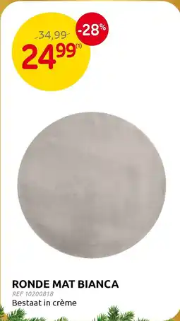 Brico Ronde mat bianca aanbieding