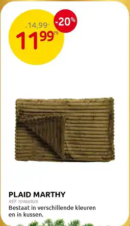 Brico Plaid marthy aanbieding