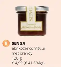 Spar SENGA abrikozenconfituur met brandy 120 g aanbieding