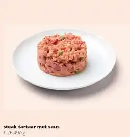 Spar steak tartaar met saus aanbieding