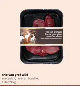 Spar trio van grof wild aanbieding